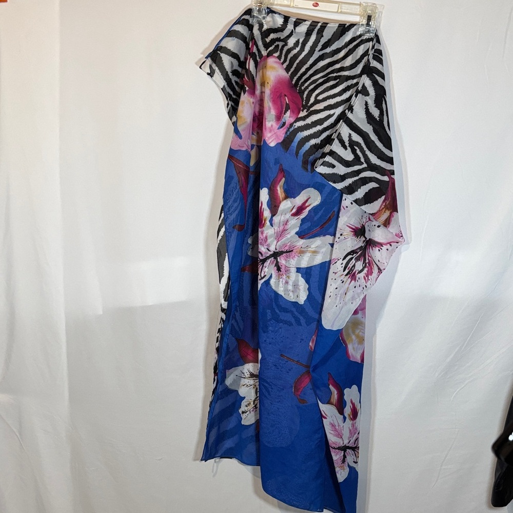 Floral and Zebra Print beach wrap